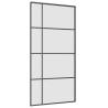 Sliding Door with Hardware Set Black - 102.5x205 cm ESG Glass