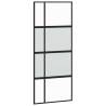 Sliding Door with Hardware Set Black - 90x205 cm | HiPo Market