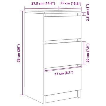 Sideboard Grey Sonoma - Stylish Storage Solution | HipoMarket