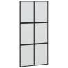 Stylish Black Sliding Door with Hardware Set - 102.5x205 cm