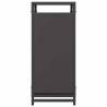 Firewood Rack Black 44x28x65 cm - Premium Cold-Rolled Steel