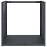 Firewood Rack Anthracite 40x40x40 cm - Durable & Stylish