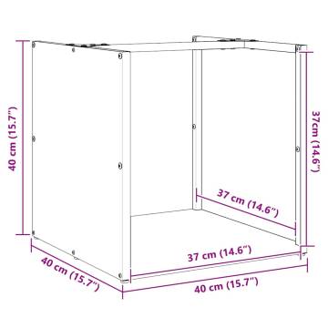 Firewood Rack Anthracite 40x40x40 cm - Durable & Stylish