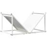 Firewood Rack White 70x43x34.5 cm | Cold-rolled Steel