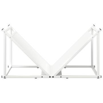 Firewood Rack White 70x43x34.5 cm | Cold-rolled Steel