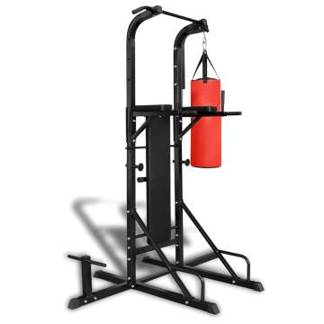 Power Tower with Sit-up Bench & Boxing Bag | Hipomarket UK