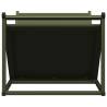 Sturdy Olive Green Firewood Rack - 70x43x34.5 cm