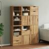  Side Cabinets 6 pcs ODDA 40x24x79 cm Solid Wood Pine Colour natural Quantity in Package 1 Model 9 shelves 5 drawers 