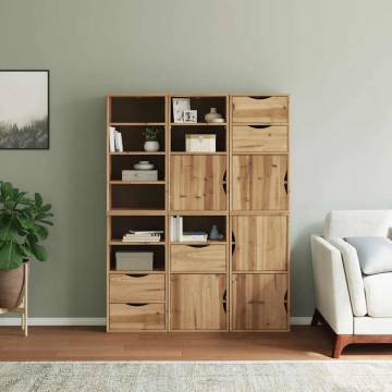 Side Cabinets ODDA 6 pcs Solid Pine Wood - Stylish Storage