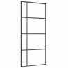 Sliding Door with Hardware Set Black - 90x205 cm ESG Glass