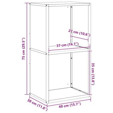 Firewood Rack Anthracite 40x30x75 cm - Sturdy Cold-rolled Steel