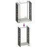 Firewood Rack White 40x30x80 cm - Durable Cold-Rolled Steel