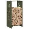 Firewood Rack Olive Green | Sturdy Cold-Rolled Steel Storage