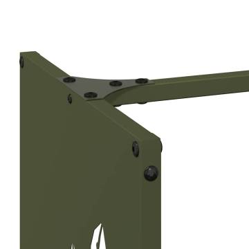 Firewood Rack Olive Green | Sturdy Cold-Rolled Steel Storage