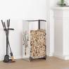 Stainless Steel Firewood Rack 40x30x80 cm - Durable & Stylish