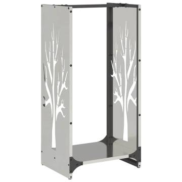 Stainless Steel Firewood Rack 40x30x80 cm - Durable & Stylish