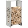 Stainless Steel Firewood Rack 40x30x80 cm - Durable & Stylish