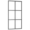 Sliding Door with Hardware Set Black 102x205 cm ESG Glass