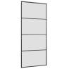 Sliding Door with Black Hardware Set - 90x205 cm ESG Glass