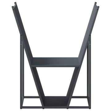 Firewood Rack Anthracite 69.5x35x81 cm - Durable Steel Storage