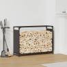  Firewood Rack Black 90x28x65 cm Cold-rolled steel Size 90 x 28 x 65 cm Colour black 