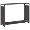 Firewood Rack Black 90x28x65 cm | Sturdy Steel Storage