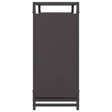 Firewood Rack Black 90x28x65 cm | Sturdy Steel Storage