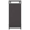 Firewood Rack Black 90x28x65 cm | Sturdy Steel Storage