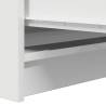 Stylish White Sideboard - 37.5x35x76 cm Engineered Wood