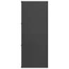 Firewood Rack Black 40x30x75 cm - Durable Steel Storage