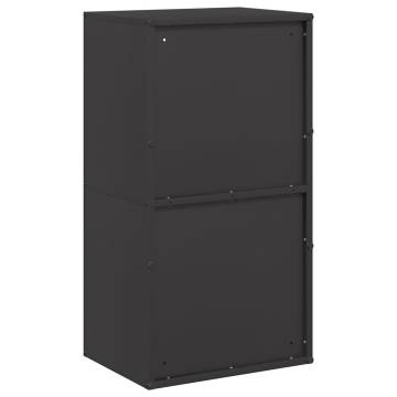 Firewood Rack Black 40x30x75 cm - Durable Steel Storage