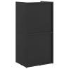 Firewood Rack Black 40x30x80 cm - Durable Cold-Rolled Steel