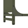 Firewood Rack Olive Green - Sturdy Cold-Rolled Steel 44x28x65 cm