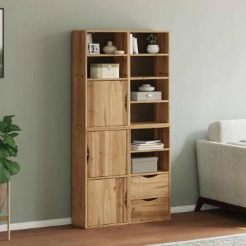 ODDA Side Cabinets Set - Solid Pine Wood - 4 pcs 40x24x79 cm