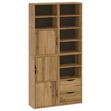 ODDA Side Cabinets Set - Solid Pine Wood - 4 pcs 40x24x79 cm