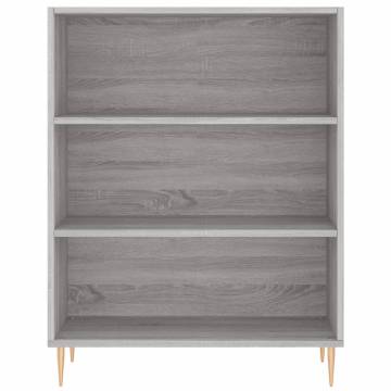 Stylish Highboard Grey Sonoma - 69.5x34x180 cm