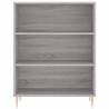 Stylish Highboard Grey Sonoma - 69.5x34x180 cm