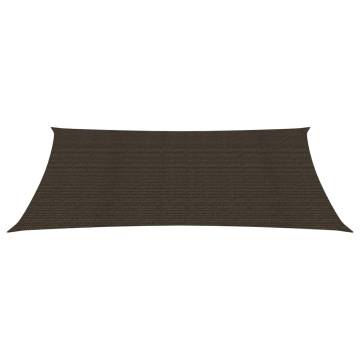 HDPE Sunshade Sail Brown 2x4m | Perfect Outdoor Shelter