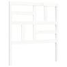 Bed Frame with Headboard White 100x200 cm Solid Wood