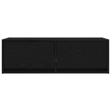 Stylish TV Cabinet Black Oak - Space-Saving Design