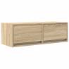 Stylish TV Cabinet in Sonoma Oak - 80x31x25.5 cm