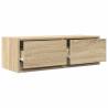 Stylish TV Cabinet in Sonoma Oak - 80x31x25.5 cm