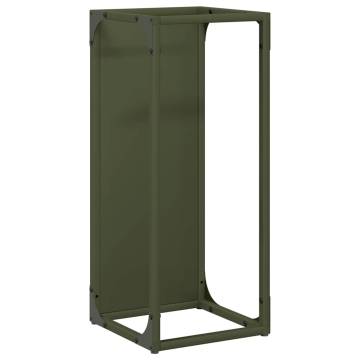 Olive Green Firewood Rack | Durable Cold-Rolled Steel