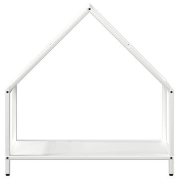 Firewood Rack White 60x25x60 cm - Sturdy Steel Storage