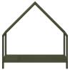 Olive Green Firewood Rack - Durable Cold-Rolled Steel 60x25x60cm