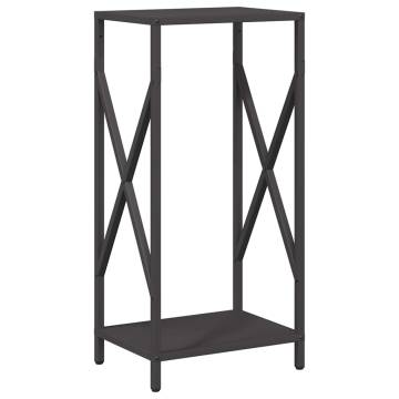 Firewood Rack Black 34x25x70 cm - Sturdy & Stylish Storage