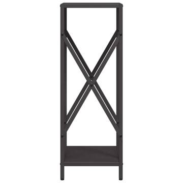 Firewood Rack Black 34x25x70 cm - Sturdy & Stylish Storage