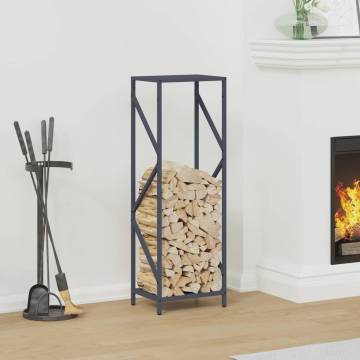 Firewood Rack Anthracite - Durable Cold-Rolled Steel Storage