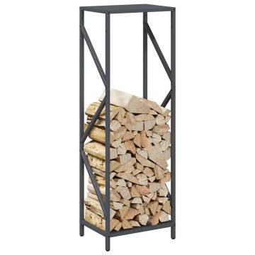 Firewood Rack Anthracite - Durable Cold-Rolled Steel Storage