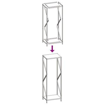 Firewood Rack Anthracite - Durable Cold-Rolled Steel Storage